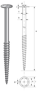 Свая винтовая bau t4 76х3х1200 мм
